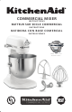 Kitchenaid CommerCial mixer Instructions Manual