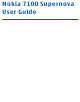 Nokia 7100 Supernova User Manual