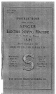 Singer 15-91 Instructions For Using Manual
