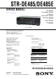 Sony STR-DE485 Service Manual