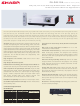 Sharp PG-D2510X Specification Sheet