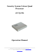 Converters.TV CCQ-30 Operation Manual
