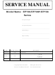 Optoma EP739 Service Manual