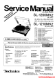 Technics SL-1210MK2 Service Manual Supplement