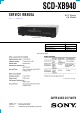 Sony SCD-XB940 Service Manual