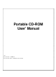 EXP Computer Portable CD-ROM User Manual