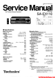 Technics SA-EX110 Service Manual