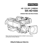 Hitachi SK-HD1000 Operating Instructions Manual