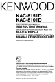 Kenwood KAC-8151D Instruction Manual