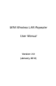 Ecs MINI Wireless LAN Repeater User Manual