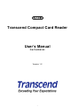 Transcend TS-RDS1 User Manual