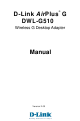 D-Link AirPlus G DWL-G510 Manual
