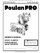 Poulan Pro PR524ESA Owner's Manual