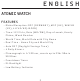 Fossil ATOMIC WATCH User Manual