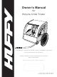 Huffy Bicycle Child Trailer Owner's Manual