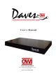 OWI Daves User Manual