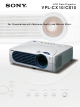 Sony VPL-CX10 Brochure & Specs