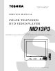 Toshiba MD13P3 Service Manual