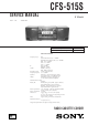 Sony CFS-515S Service Manual