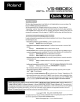 Roland VS-880EX Quick Start Manual