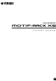 Yamaha Motif-Rack XS Owner's Manual