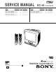 Sony TRINITRON KV-VF21M40 Service Manual
