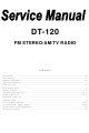 Sangean DT-120 Service Manual
