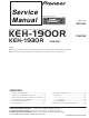 Pioneer KEH-1900R Service Manual