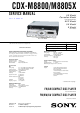 Sony CDX-M8800 Service Manual