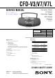 Sony CFD-V3 Service Manual