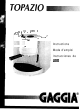 Gaggia Topazio Instructions Manual