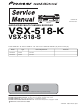 Pioneer VSX-518-K Service Manual