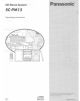 Panasonic SC-PM15 Operating Instructions Manual