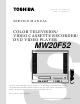 Toshiba MW20F52 Service Manual