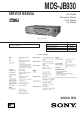 Sony MDS-JB930 Service Manual
