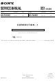 Sony KE-P37XS1 Correction Of Service Manual