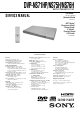 Sony DVP-NS71HP Service Manual
