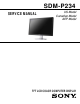 Sony SDM-P234 Service Manual