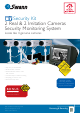 Swann 2 Real & 2 Imitation Cameras Security Monitoring System Brochure & Specs