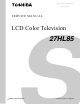 Toshiba 27HL85 Service Manual
