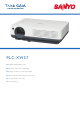 Sanyo PLC-XW57 Brochure & Specs