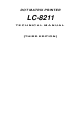 Star Micronics LC-8211 Technical Manual