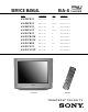 Sony TRINITRON KV-20FS12 Service Manual