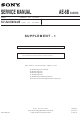 Sony KV-32LS65AUS Service Manual Supplement