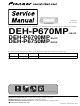 Pioneer DEH-P670MP Service Manual
