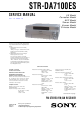 Sony STR-DA7100ES Service Manual