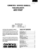 Onkyo TX-SV535 Service Manual