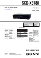 Sony SCD-XB780 Service Manual
