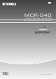 Yamaha PianoCraft MCR-940 Owner's Manual