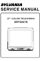 Sylvania SRT2227S Service Manual